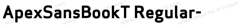 ApexSansBookT Regular字体转换